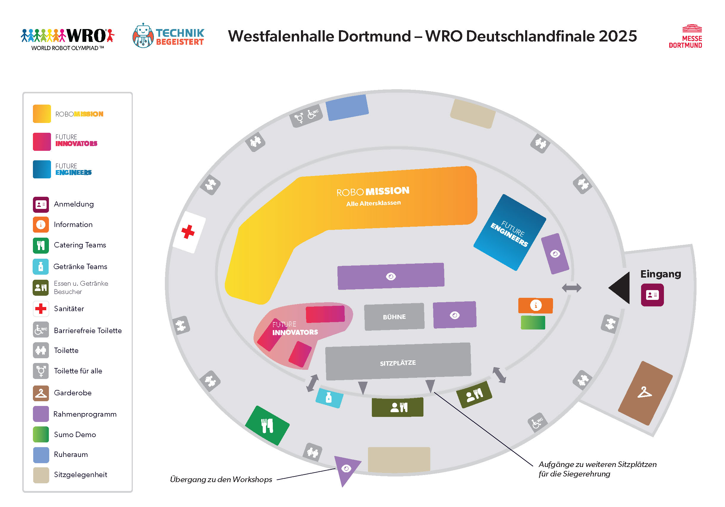 Westfalenhalle Dortmund Raumplan